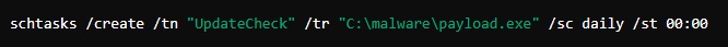LOTL Task Scheduler Example